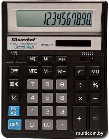 Бухгалтерский калькулятор Silwerhof SH-888X-14