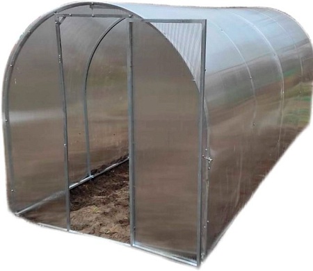 Теплица Импласт Дачная 1.65х1.7 6м (поликарбонат 4 мм)