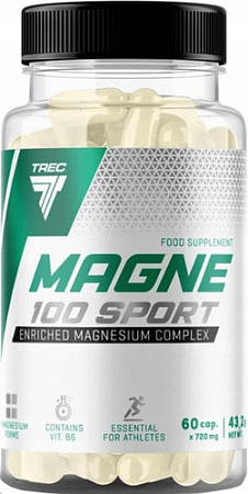Витамины, минералы Trec Nutrition B6 Magne 100 Sport, 60 капс.