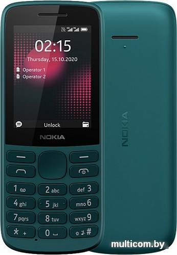 Мобильный телефон Nokia 215 4G (бирюзовый)