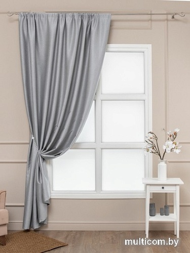 Штора Ника Зварико блэкаут 888250-03 2x2.5 м (светло-серый)