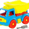 Конструктор Полесье 73006 Автомобиль-самосвал (голубой/желтый)