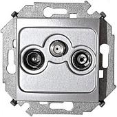 Розетка телевизионная Simon 1591466-033 (алюминий)