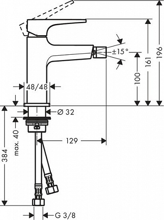 Смеситель Hansgrohe Metropol 74520000