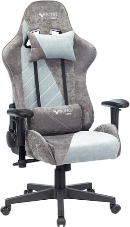 Кресло Бюрократ VIKING X Fabric (серый/серо-голубой)