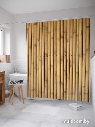 Шторка-занавеска для ванны JoyArty Прочный бамбук sc_4731