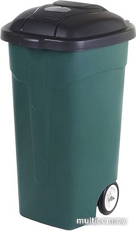 Мусорное ведро Эльфпласт EP424 на колесах 105 л (темно-зеленый/черный)