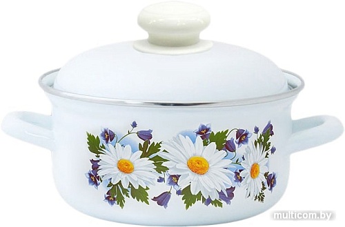 Кастрюля Лысьвенские эмали Ромашковое поле С-1508АП2/4