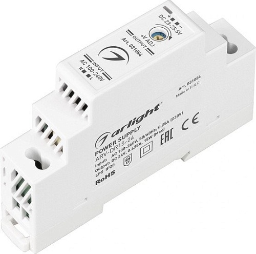 Блок питания Arlight ARV-DR15-24 031084