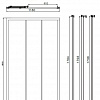 Душевая дверь Omnires Bronx S20A3 120