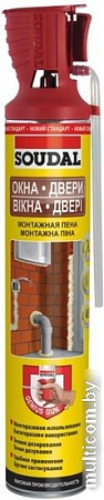 Монтажная пена Soudal Окна-двери зимняя Genius Gun 750 мл