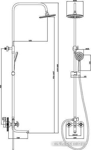 Душевая система Diadonna Д80-335352