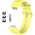 Ремешок Rumi силиконовый для Huawei Watch FIT, Watch FIT Elegant (желтый)