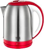 Электрический чайник HomeStar HS-1054 (стальной/красный)