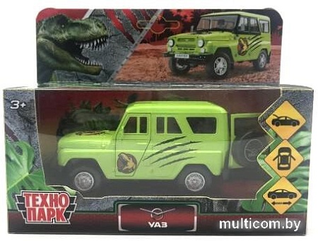Легковой автомобиль Технопарк UAZ Hunter Динозавры HUNTER-12DIN-GN