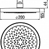 Верхний душ Nobili WE00139/94CR