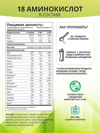 Протеин сывороточный (концентрат) 1WIN Premium Whey (тирамису, 450г)