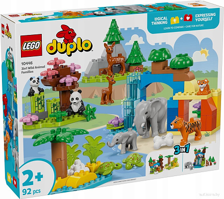 Конструктор LEGO Duplo 10446 Семьи диких животных 3в1