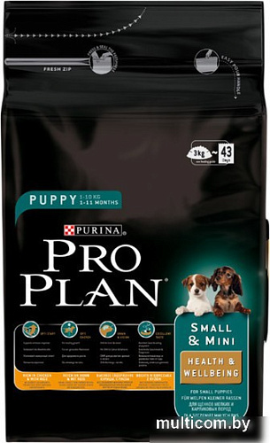 Корм для собак Pro Plan Puppy Small & Mini Chicken & Rice 7 кг