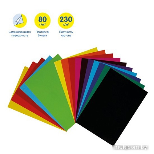 Набор цветной бумаги и картона Мульти-пульти Енот в космосе БК10-5_38729