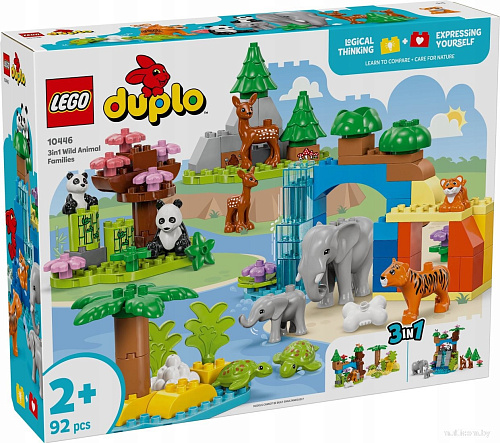 Конструктор LEGO Duplo 10446 Семьи диких животных 3в1