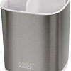 Стакан для зубной щетки и пасты Joseph Joseph EasyStore Steel 70530 (белый/нержавеющая сталь)
