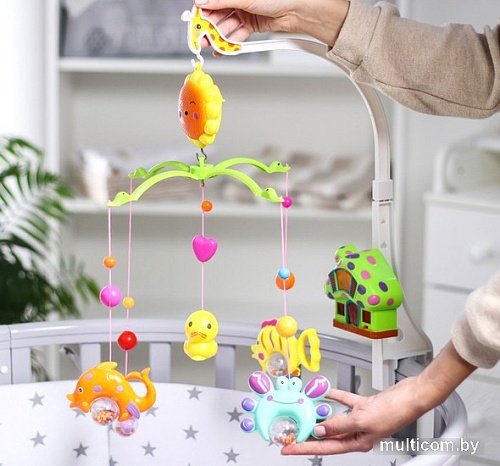 Музыкальная карусель Крошка Я Пряничный домик Подводный мир 2810201