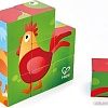 Развивающая игрушка Hape Кубики Ферма E1618_HP