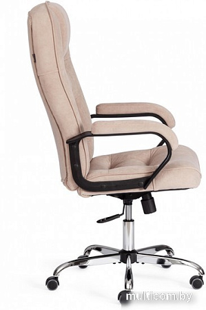 Офисное кресло TetChair СН9944 флок/хром (бежевый)