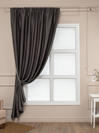 Штора Ника Зварико блэкаут 888250-12 2x2.5 м (коричневый)