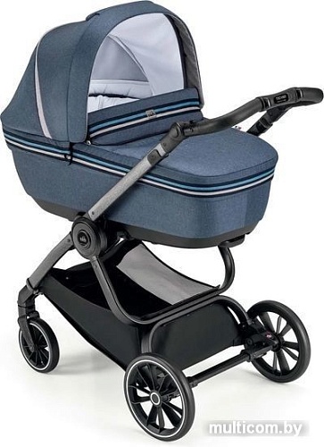 Универсальная коляска CAM Milano (2 в 1, синие полосы)