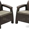 Набор садовой мебели Keter Corfu II Duo 223194 (коричневый)