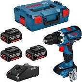 Дрель-шуруповерт Bosch GSR 18V-60C 0615990L8E (с 3-мя АКБ, кейс)