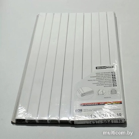 Металлический канал для переплета OPUS Art 304x13 мм OCHART1330410 (10 шт, белый)