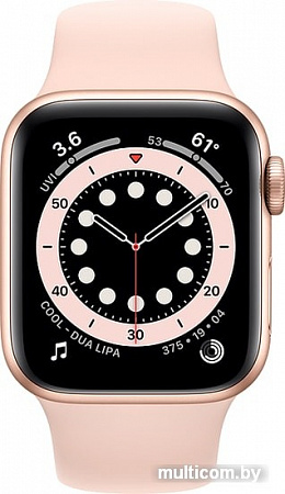 Умные часы Apple Watch Series 6 40 мм (алюминий золотистый/розовый песок)