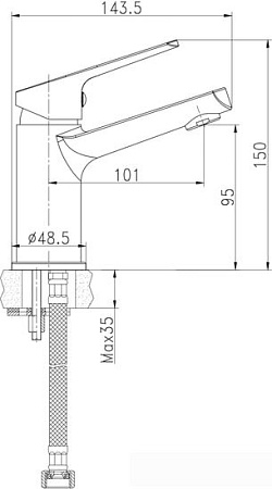 Смеситель Cersanit Flavis 63034