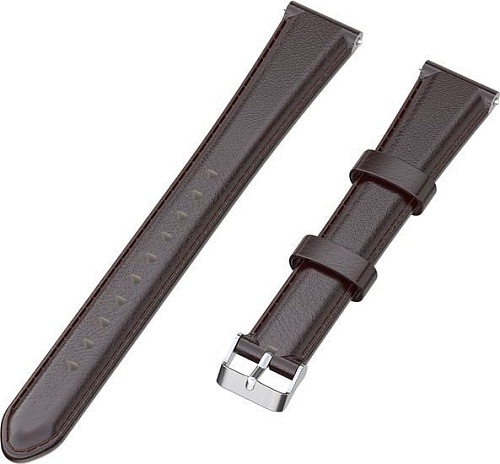 Ремешок Rumi кожаный Slim 22 мм (темно-коричневый)