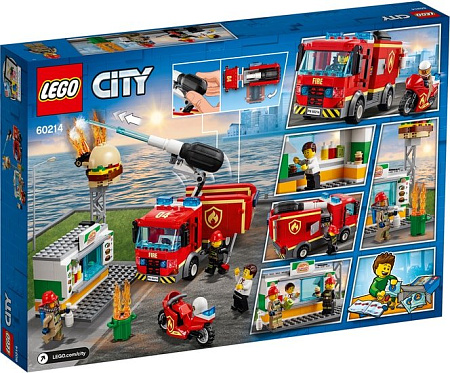 Конструктор LEGO City 60214 Пожар в бургер-кафе