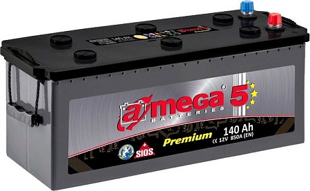 Автомобильный аккумулятор A-mega Premium 6СТ-140-А3 (140 А/ч)