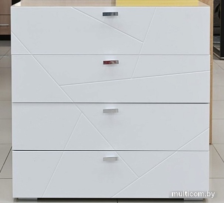 Комод MLK Скайлайн (дуб сонома светлый-белый шагрень)