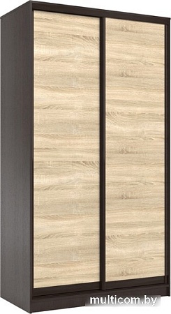 Шкаф-купе Евва 158 VSG.13 АЭП ШК.2 01 (венге/дуб сонома)