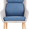 Стул-кресло Halmar Purio (светло-серый/синий)