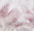 Фотообои Vimala Пальмовые листья розовые 270x300