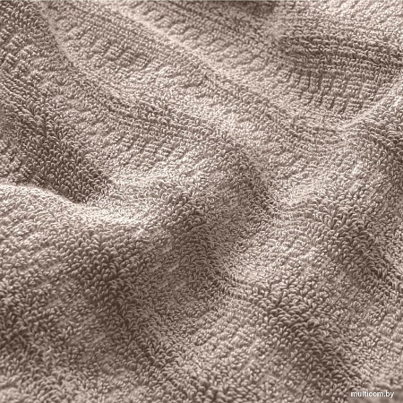 Полотенце Verossa Wave&pixels 50x90 (кофе/белый)