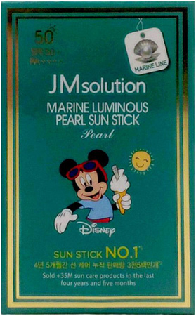 Стик солнцезащитный JMsolution Marine Luminous Pearl Sun Stick Pearl Disney Mickey (21 г)