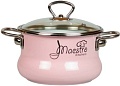Кастрюля СтальЭмаль Maestro 8SO165S (розовый)