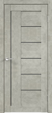 Межкомнатная дверь Velldoris Loft 3 60x200 (бетон светло-серый, мателюкс графит)