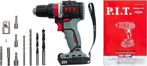 Ударная дрель-шуруповерт P.I.T. PSB20H-10C (без АКБ)