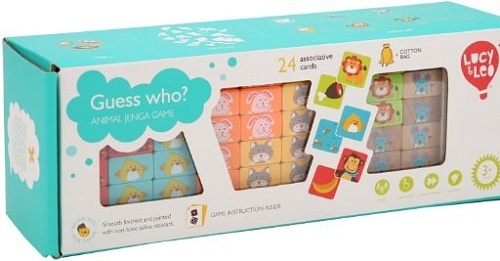 Развивающая игра Lucy & Leo Падающая башня. Угадай кто LL236