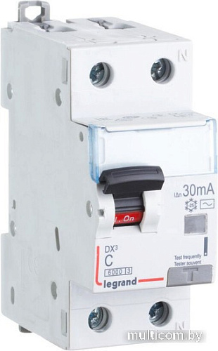Дифференциальный автомат Legrand DX3 1P+N C 20A 30мА 6kA 2M 411003
